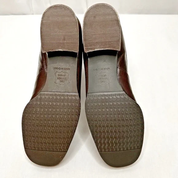 Ros Hammerson Womens Boots 7N Ankle Height Brown Leather Zip Butter Soft Booties - Picture 5 of 15